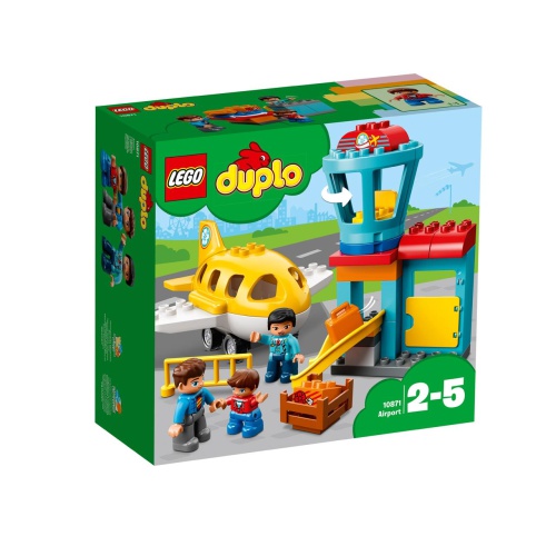 Speel alledaagse gebeurtenissen na met LEGO® DUPLO® Mijn eigen stad: een herkenbare wereld met moderne DUPLO figuren. Help je kleine piloot om zich voor te bereiden op het vertrek bij de DUPLO luchthaven!
