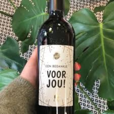 Fles wijn Rood Voor jou