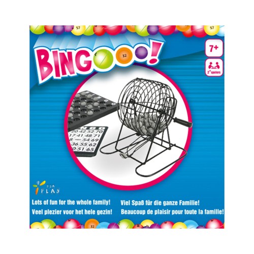 Speel zo vaak bingo als je wilt met deze metalen bingomolen Met deze set kan je zo vaak bingo spelen met je vrienden en vriendinnen als je wilt! Laat iemand aan de metalen bingomolen draaien tot er één van de 75 balletjes uitvalt.