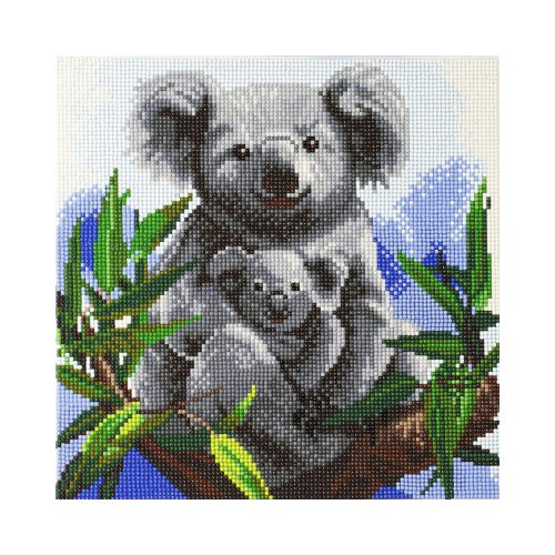 Crystal Art Koalas met Frame 30x30 cm