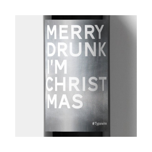 Etiket Merry Drunk I'm Christmas