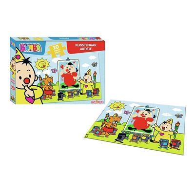 Deze Bumba puzzel met een afbeelding van Bumba als kunstenaar bestaat uit 20 stukjes. Kinderen ontwikkelen met deze puzzel hun fijne motoriek. De puzzel is geschikt voor kinderen vanaf twaalf maanden.