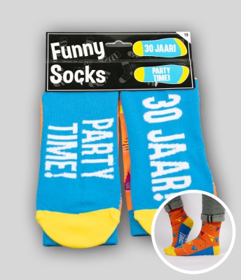 Funny Socks 19 (leeftijd) 30 jaar