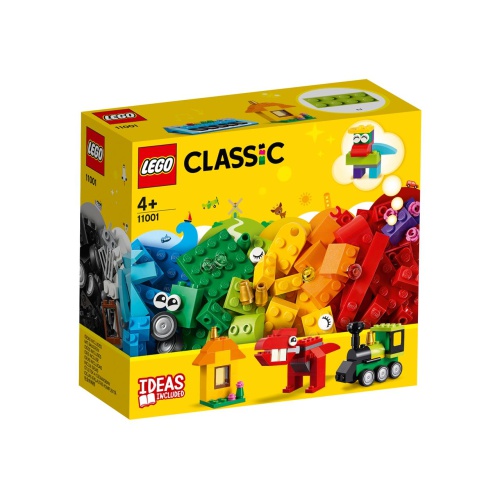 Maak de leukste dingen met LEGO® Classic 11001 Stenen en ideeën Bouw een cool keyboard, een gezellig huisje, een schattige, rode dinosaurus, een ouderwetse stoomlocomotief of wat je maar kan bedenken met deze leuke set.
