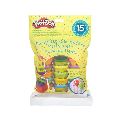 Vier feest met de Play-Doh Party Bag Voor het beste feestje in de stad gebruik je deze set van vijftien potjes Play-Doh klei!