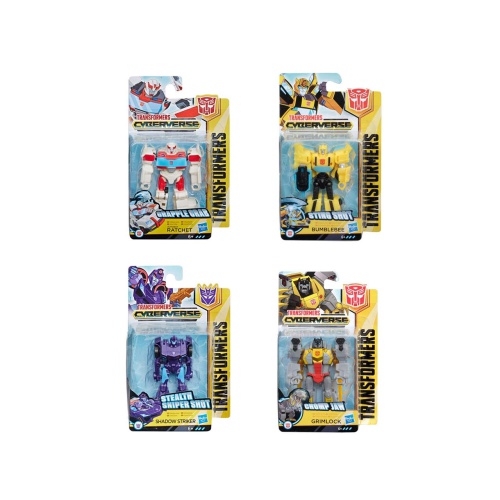 Met het Transformers Cyberverse Scout Figuur 10 Cm kan jij zelf coole avonturen verzinnen! Verander de Transformers van een robot in een voertuig of dier en weer terug!