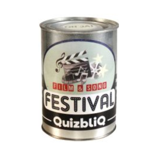 Festival  quizbliq ! Quizzen is nog nooit zo HOT geweest.

Maar liefst 120 vragen en antwoorden in een groovy retrolook blik.