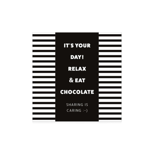 Een reep van pure en witte chocolade verpakt in een origineel doosje met wens.

De chocolade is ambachtelijk en met de beste ingrediënten gemaakt (UTZ gecertificeerde cacao) voor een unieke en eerlijke smaak!

Inhoud: 70 gram
Verpakt in FSC vetvrij