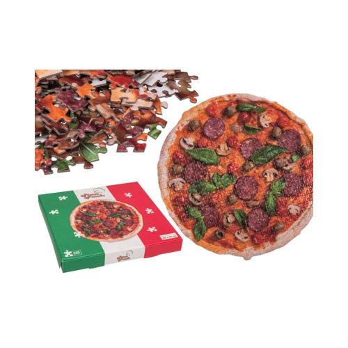 Voor de pizza Liefhebber!
In een echte pizzadoos, 438 stukjes tellend! Succes.
Leuk te combineren met onze pizzasokken!